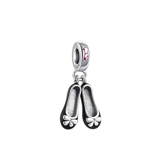 Berloque Sapatilhas Ballet Barbie - Prata 925