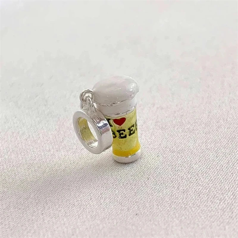 Berloque Amo Cerveja - Prata 925