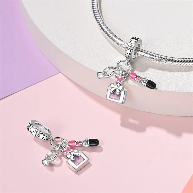 Berloque Trio Beauty Barbie - Prata 925