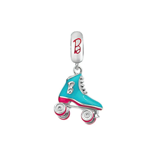 Berloque Patins Barbie - Prata 925