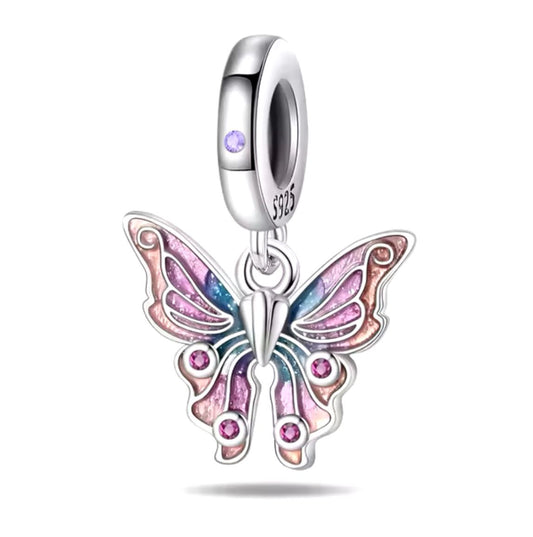 Berloque Barbie Butterfly - Prata 925